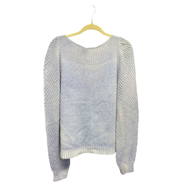 *BNWT* Women’s Love Shack Fancy Sky Blue Hand Dye Rosie Pullover - Picture 1 of 3